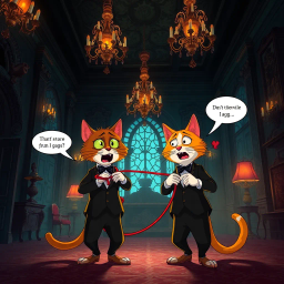 Twisted Ties: Catburglar Rivalry - Text-based game