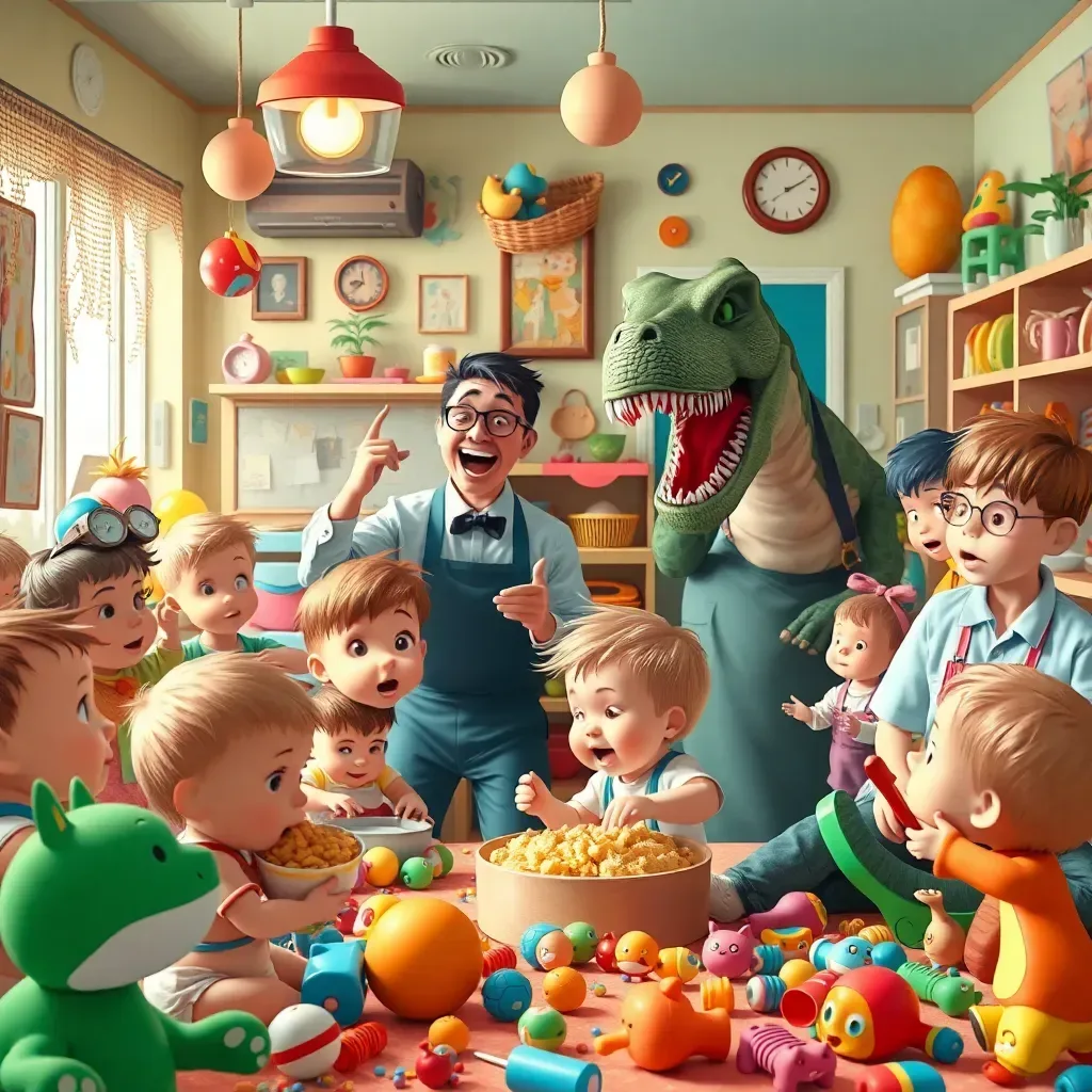 Toddler Titans: Chaos at the Daycare