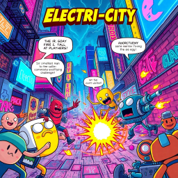 ELECTRI-CITY: Battle of the Galerij Champions - Text-based game