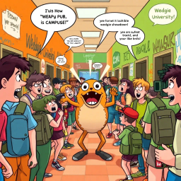 Wedgie University: The Struggle Is Real - Text-based game