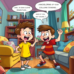 Sibling Shenanigans: The Chore War - Text-based game