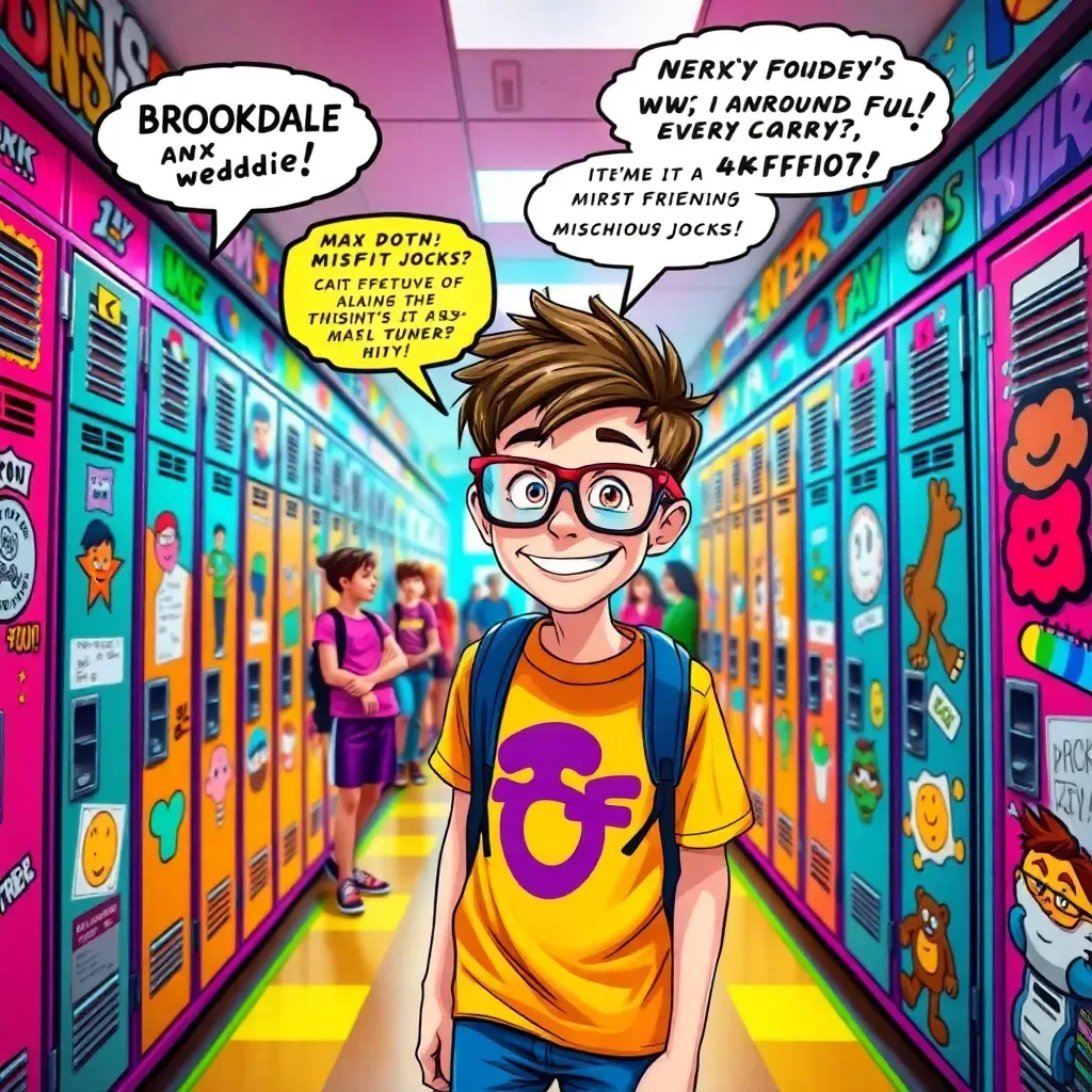 Nerd's Descent: The Ultimate School Survival