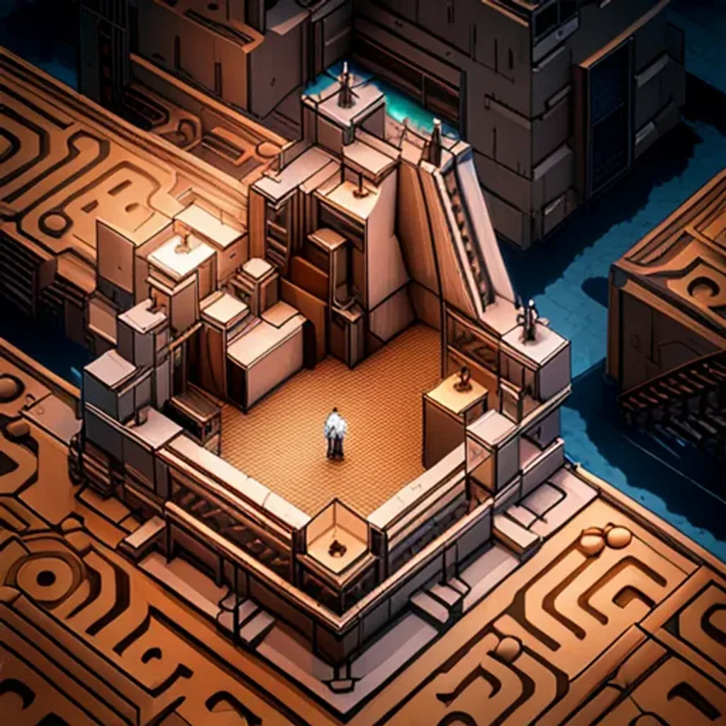 Spinning Glyph Cube Adventure