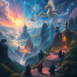 Celestial Chronicles: The Awakening of Aeons - Text-based game