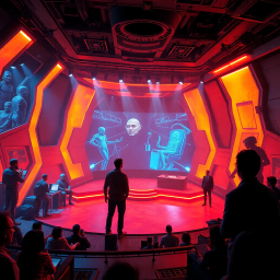 Secrets of the Quantum Stage - Text-based game