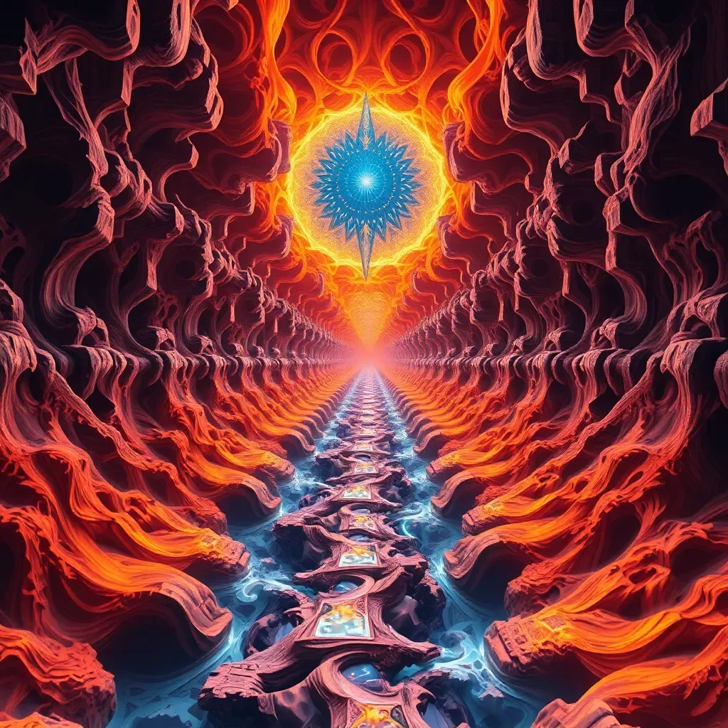 Fractal Realms: The Quantum Divide