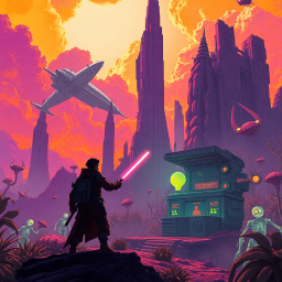 Galactic Crash: Loot or Be Looted - Text-based game