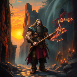 Barbarian Bards of the Blighted Realm - Text-based game