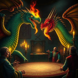Dragon's Dilemma: The Court of Scales - Text-based game