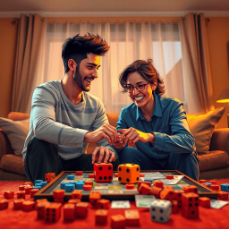 Domineering Duel: Game Night Gone Wild - Text-based game