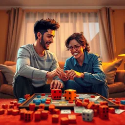 Domineering Duel: Game Night Gone Wild - Text-based game