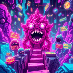 Monster Struct: Debug or Die! - Text-based game