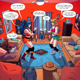 Wrestle Royale: Apartment Showdown - Text-based game
