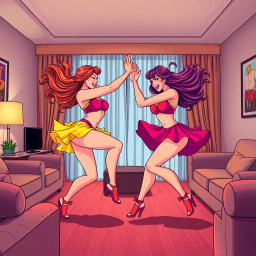 Room Rumble: Skirt, Strategy, and Showdown - Text-based game