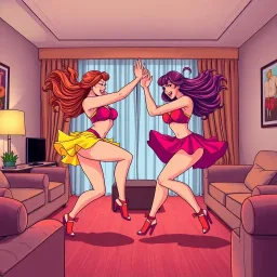 Room Rumble: Skirt, Strategy, and Showdown - Text-based game