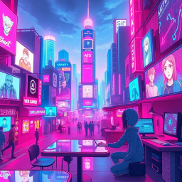 Neon Love: The Virtual Affair - Text-based game