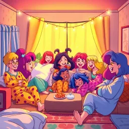 Slumber Party Mayhem - Text-based game