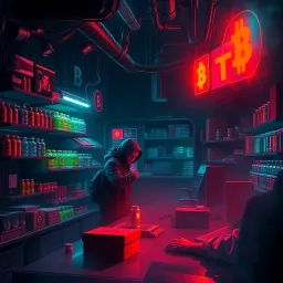 Bitcoin Bazaar: Underworld Tycoon - Text-based game