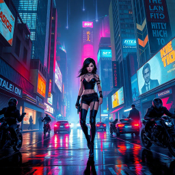 Neon Shadows - Text-based game