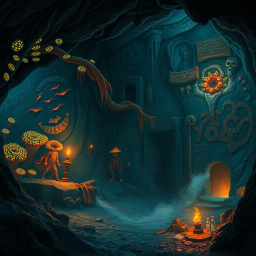 Caves of Curiosity: Depths of Deception - Text-based game