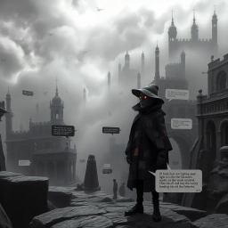 Grayscale Limbo: The Cursed Chronicles - Text-based game