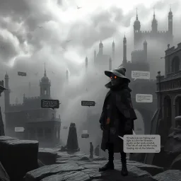 Grayscale Limbo: The Cursed Chronicles - Text-based game