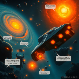 Evadare: Cosmic Shadows - Text-based game