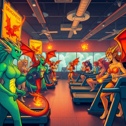 Dragoness Gym Showdown - Text-based game