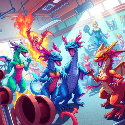 Dragoness Gym: Lift or Flight - Text-based game