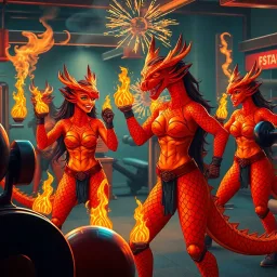 Workout Warriors: Dragoness Edition - Text-based game