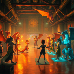 Gym of the Dragoness - Text-based game