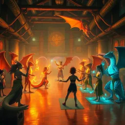 Gym of the Dragoness - Text-based game