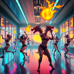 Dragoness Gym: The Ultimate Workout - Text-based game