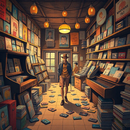 Analog Antics: The Vinyl Chronicles - Text-based game