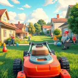 Mowers and Mayhem - Text-based game