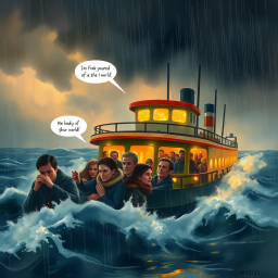 Drifting Ashore - Text-based game