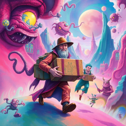 Rhombus Ruckus: The Dimension Dash - Text-based game