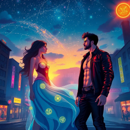 Celestial Love and Mafia Shadows - Text-based game