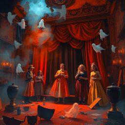 Nightmare Improv: A Haunting Performance - Text-based game