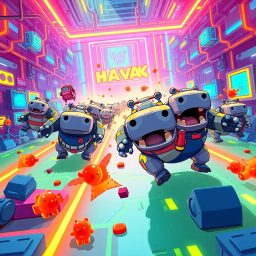 Hippo Havoc: Digital Duel - Text-based game