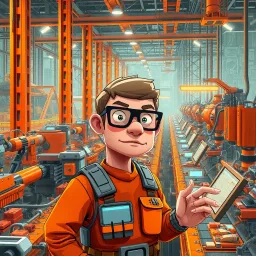 Factory Frenzy: The Automation Saga - Text-based game
