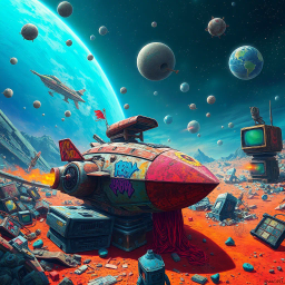 Wasteland Wanderers: Galactic Trash Collectors - Text-based game