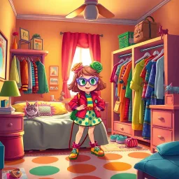 Wardrobe Wars: Bedroom Brawl - Text-based game