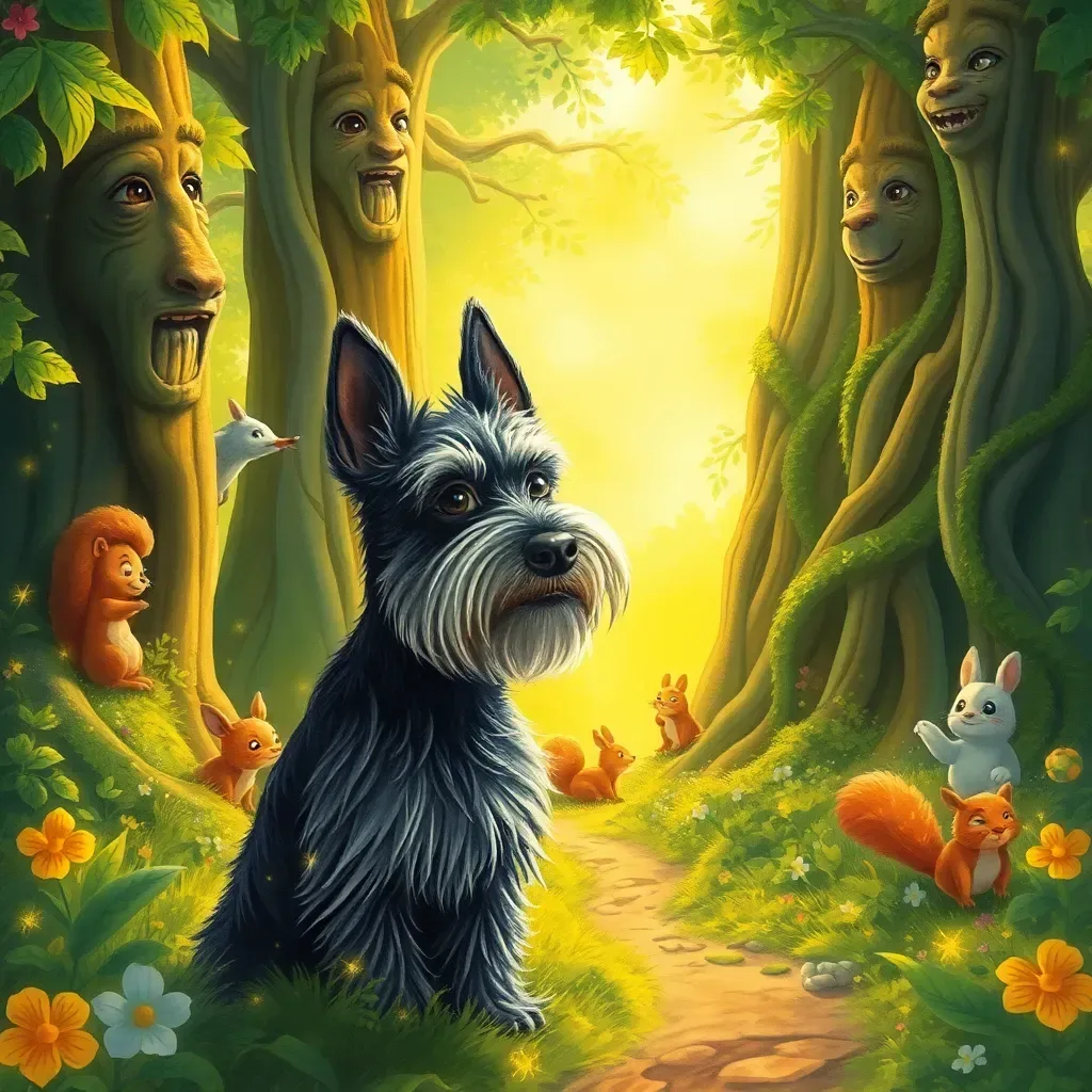 Schnauzer's Forest Frenzy