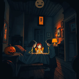 Amelia's Frightful Sleepover - Text-based game