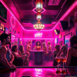 Under the Neon Lights - Text-based game