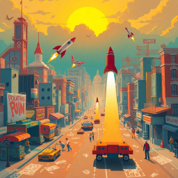 Rocket Rivalry: Flight or Fright - Text-based game