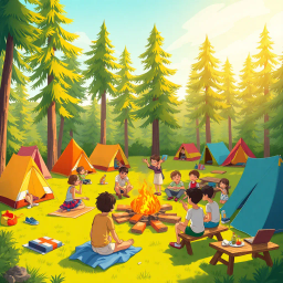 Campsite Crush - Text-based game