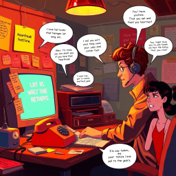 Heartbreak Hotline - Text-based game