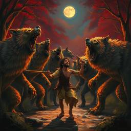 Howl at the Moon: Captive in the Canine Kingdom - Text-based game
